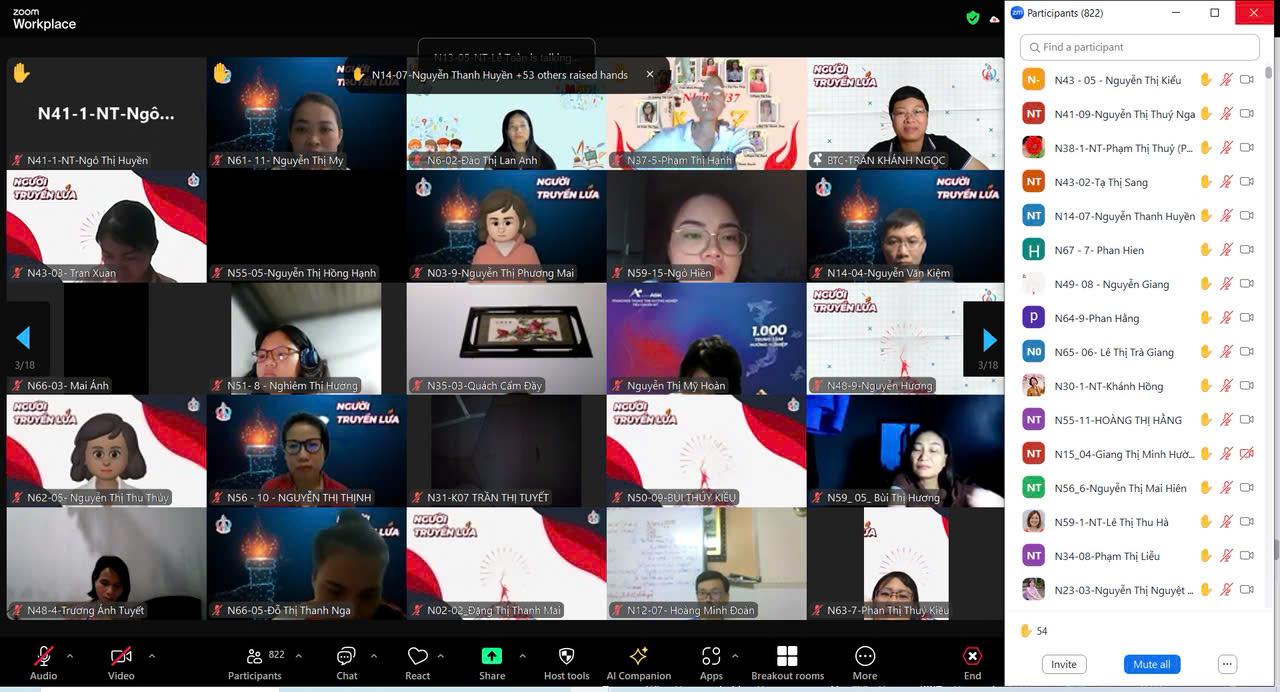 Lớp học Zoom Người Truyền Lửa