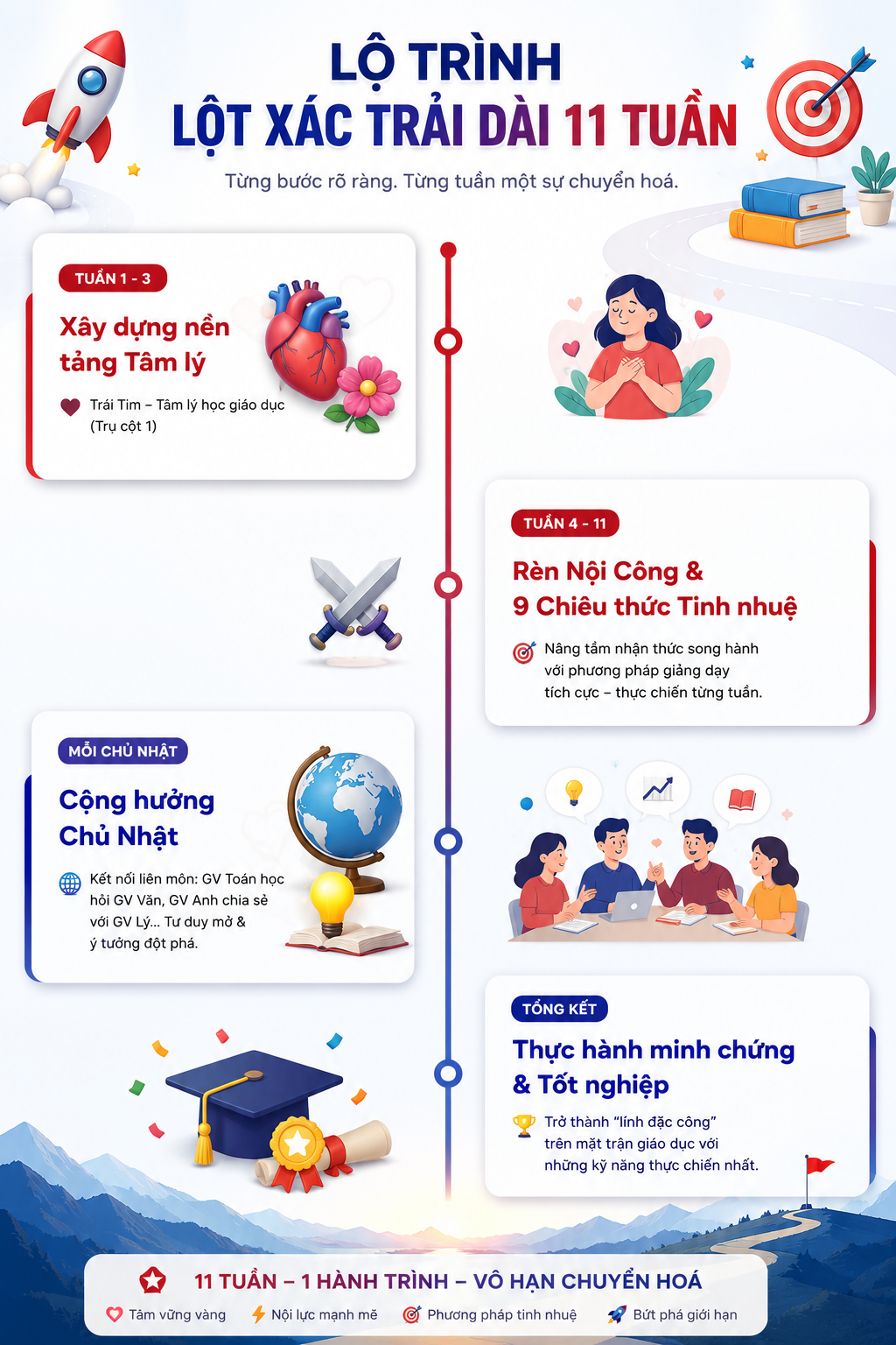 Lộ trình 11 tuần Người Truyền Lửa
