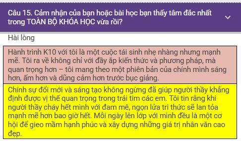 Phản hồi học viên 3