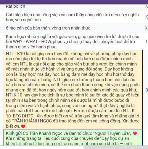 Phản hồi học viên 6
