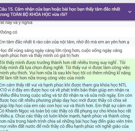 Phản hồi học viên 9
